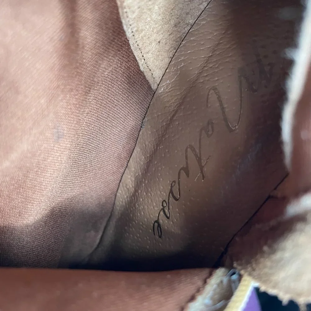 Matisse Womens Tan Suede Leather 1/2 Zip Wedge Boot  Size 6 - Picture 11 of 11